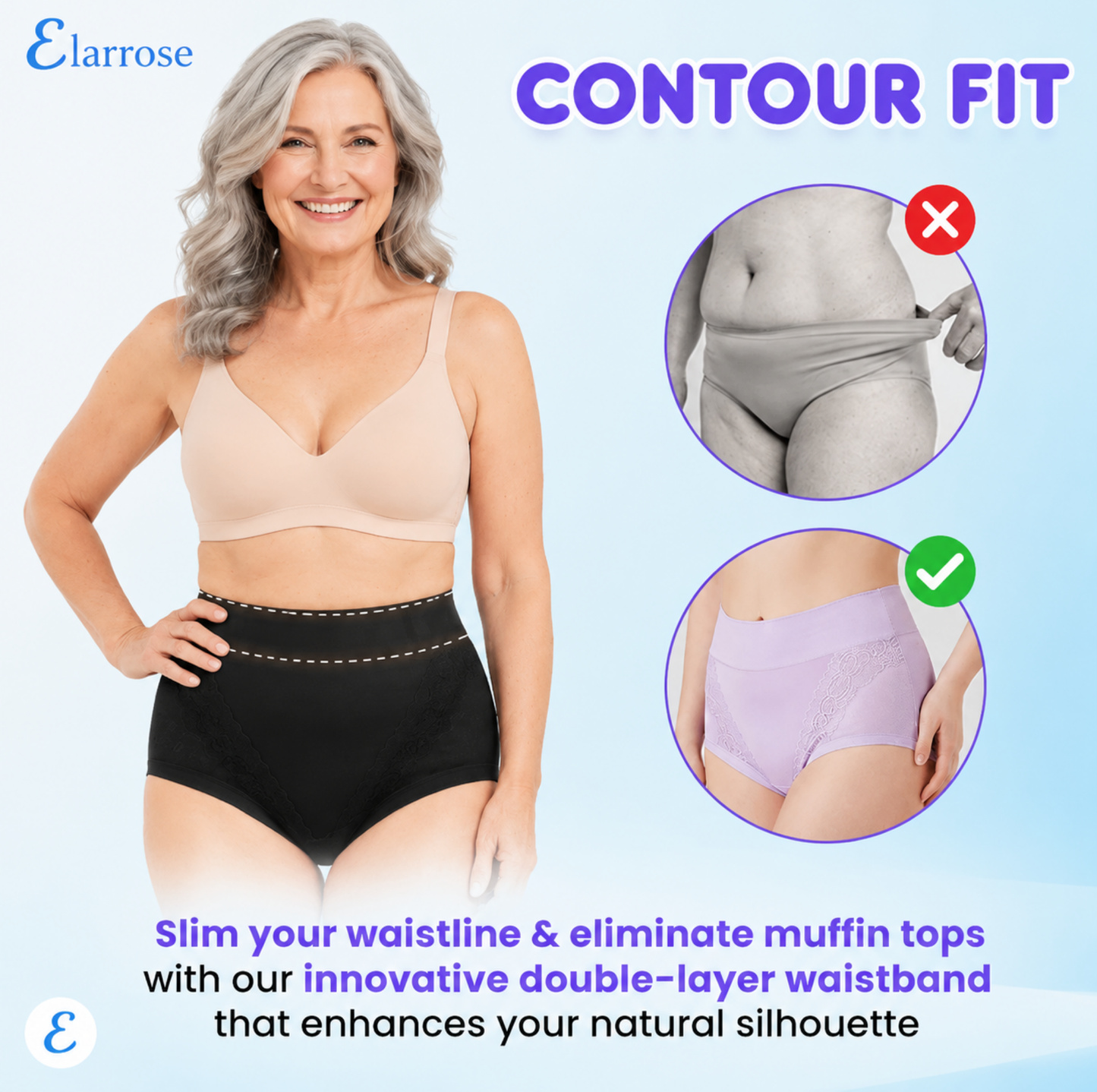 Elarrose™️ - (🎁SUMMER SALE - 65%OFF) - Elegant, Comfortable High-Waist Leakproof Panties for Seniors