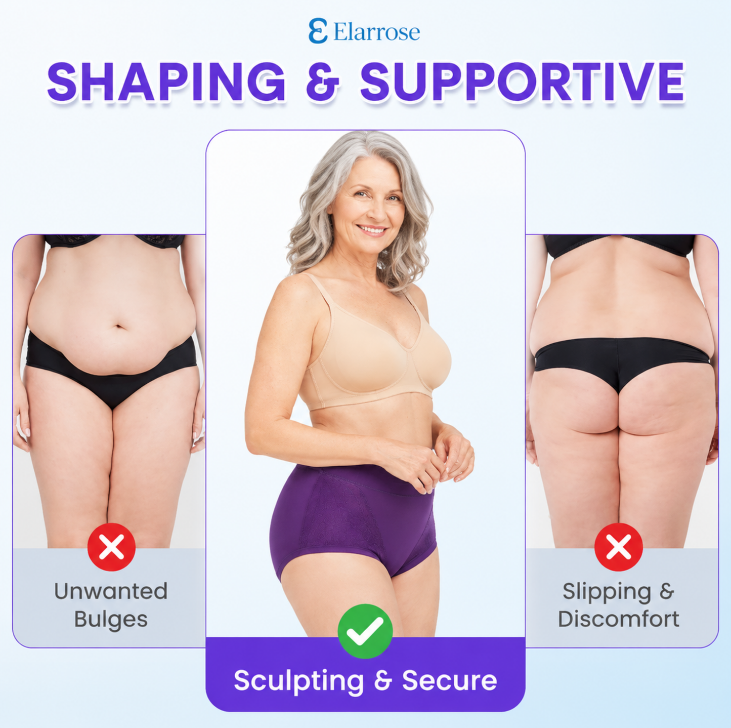 Elarrose™️ - (🎁SUMMER SALE - 65%OFF) - Elegant, Comfortable High-Waist Leakproof Panties for Seniors