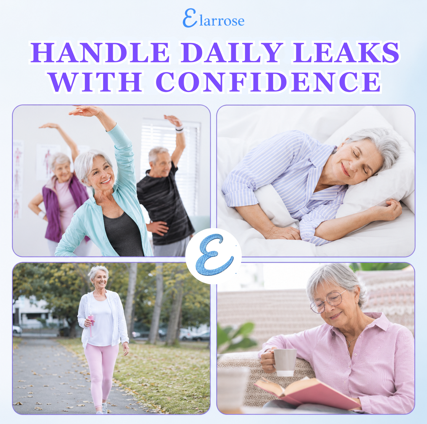 Elarrose™️ - (🎁SUMMER SALE - 65%OFF) - Elegant, Comfortable High-Waist Leakproof Panties for Seniors