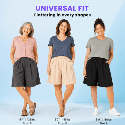 Elarrose™️ - (🎁SUMMER SALE - 65%OFF) - Cooling Stretch Knee-Length Shorts for Women