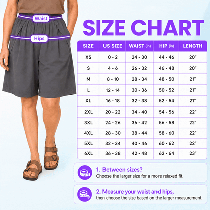 Elarrose™️ - (🎁SUMMER SALE - 65%OFF) - Cooling Stretch Knee-Length Shorts for Women