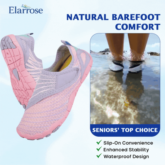 Elarrose - Wide Toe Box Waterproof Barefoot Shoes For Seniors
