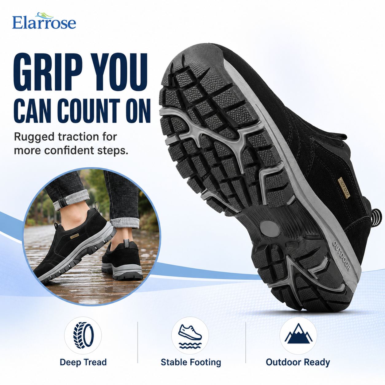 (🎁💖)Men's Comfortable Waterproof Breathable Orthopedic Walking Shoes Hiking Shoes