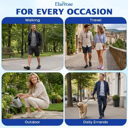 Elarrose - Wide Toe Box Waterproof Barefoot Shoes For Seniors