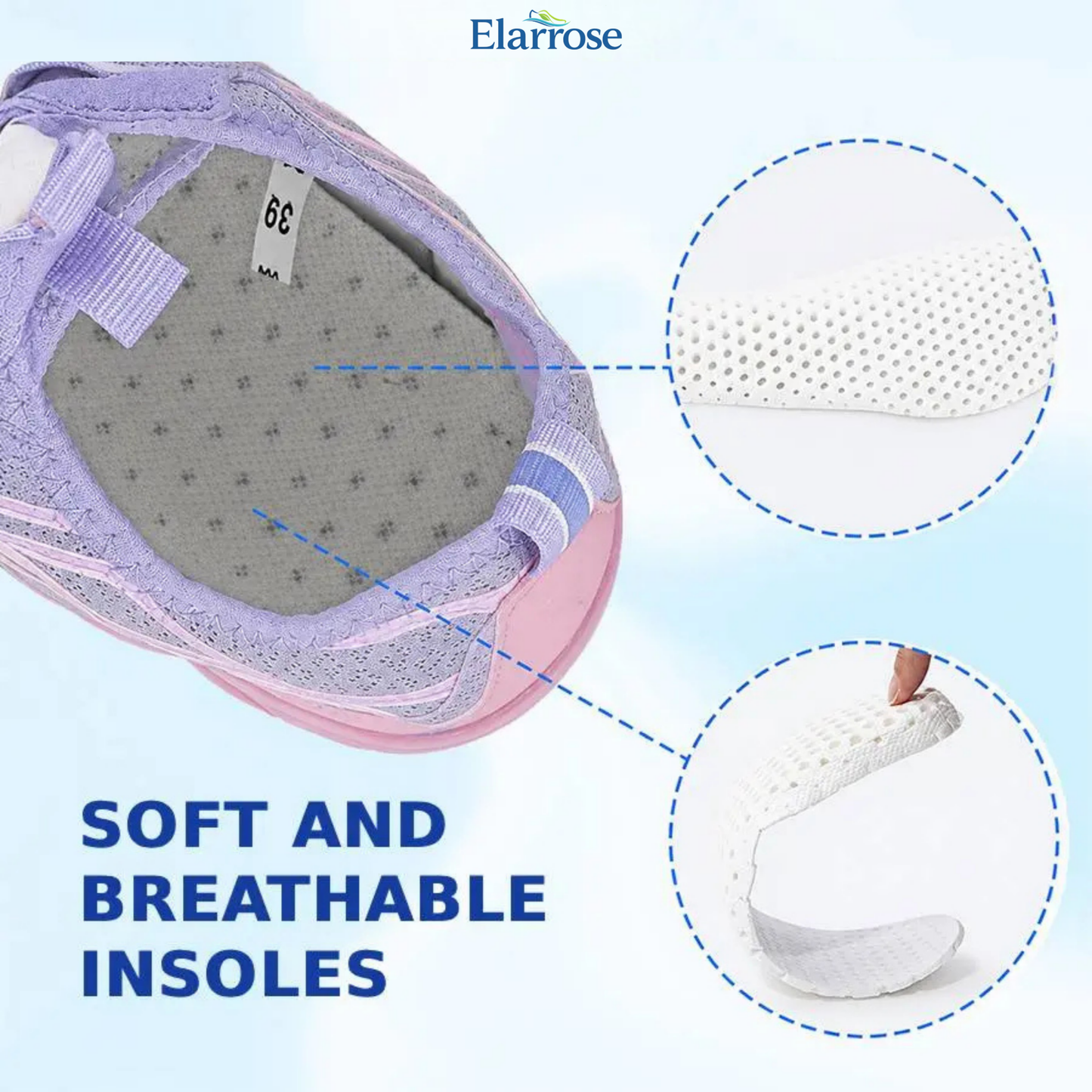 Elarrose - Wide Toe Box Waterproof Barefoot Shoes For Seniors