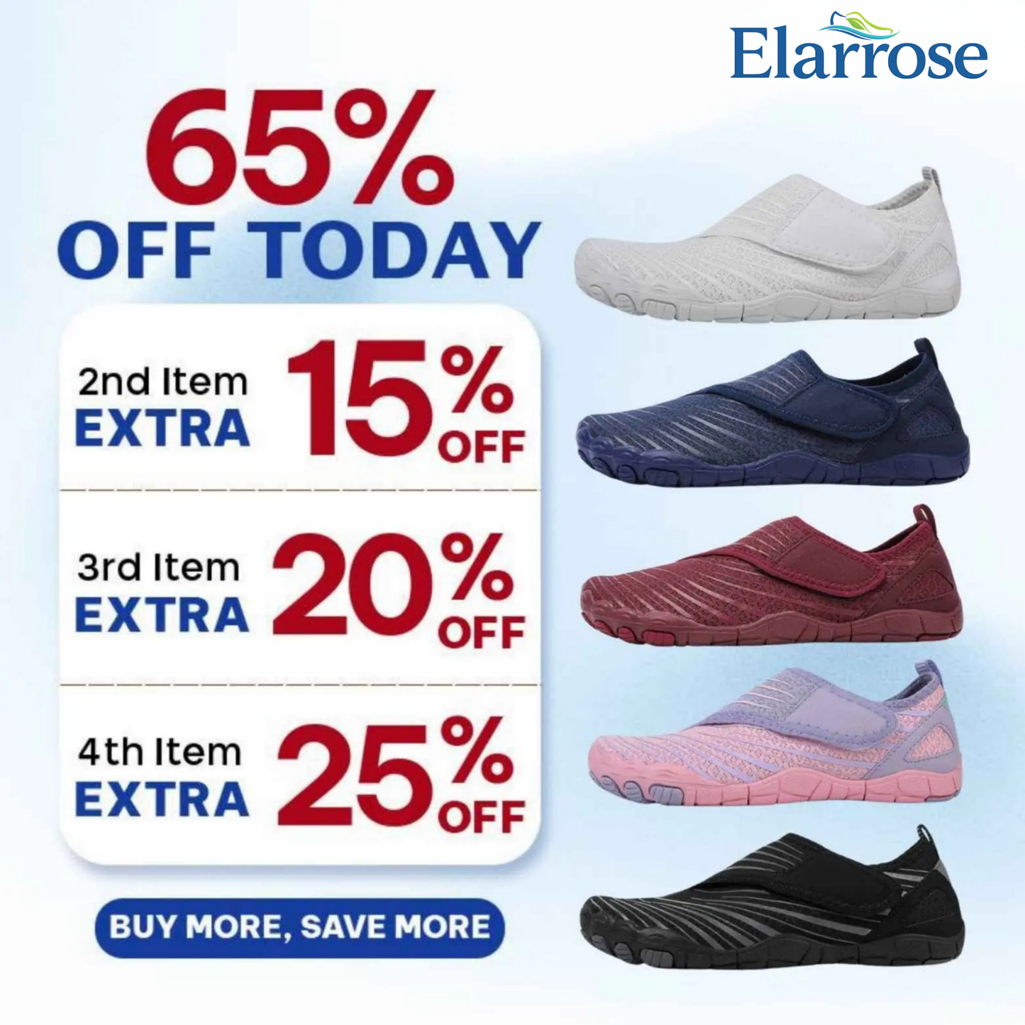 Elarrose - Wide Toe Box Waterproof Barefoot Shoes For Seniors