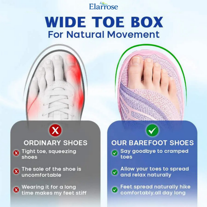 Elarrose - Wide Toe Box Waterproof Barefoot Shoes For Seniors