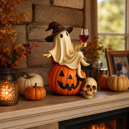 🔥 75% OFF TODAY 👻🍷Ghost Wine Night Halloween Decor