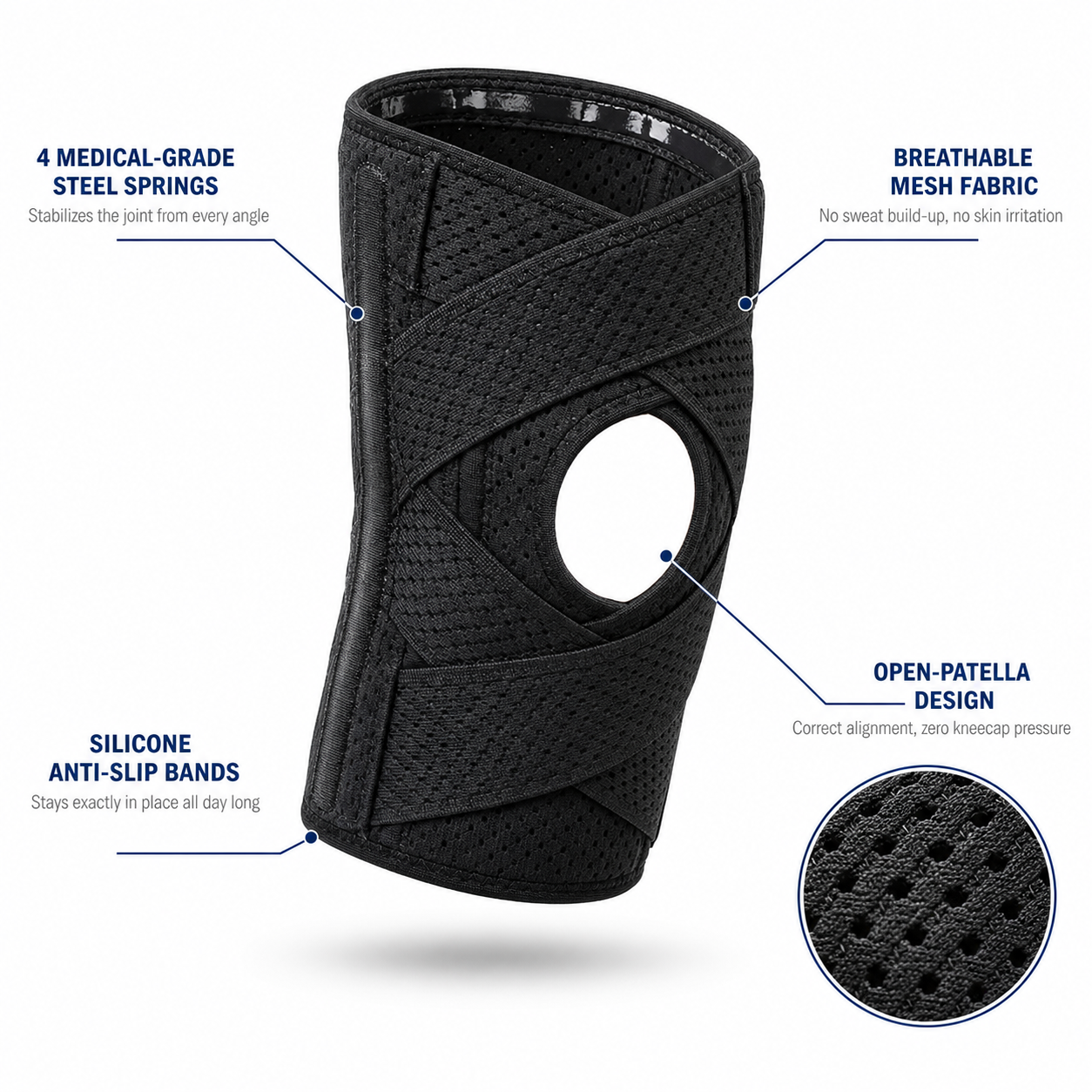 (🎁HOT SALE - 50%OFF) - Elarrose™ Meniscus Knee Brace