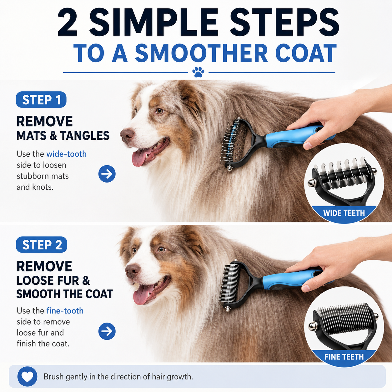 🔥Last Day Promotion 49% OFF🔥 - Professional Deshedding Grooming Brush