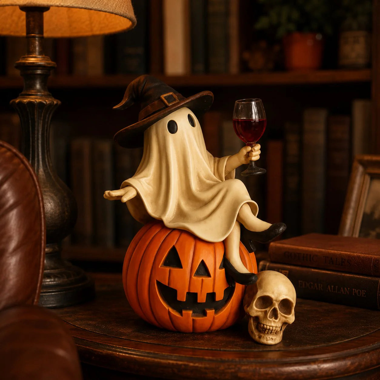 🔥 75% OFF TODAY 👻🍷Ghost Wine Night Halloween Decor