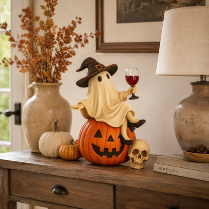 🔥 75% OFF TODAY 👻🍷Ghost Wine Night Halloween Decor