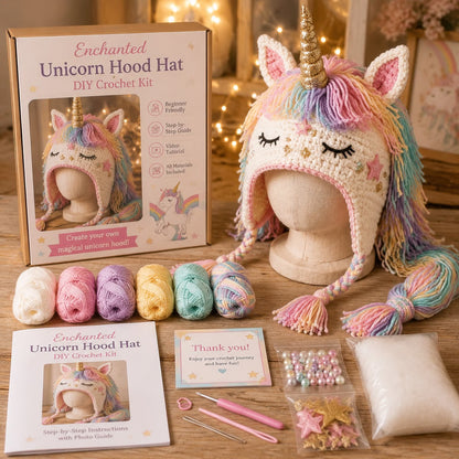 🔥🧵Fantasy Hood Hat DIY Crochet Kit