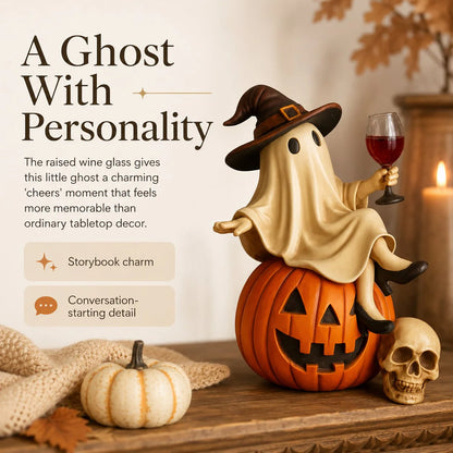 🔥 75% OFF TODAY 👻🍷Ghost Wine Night Halloween Decor