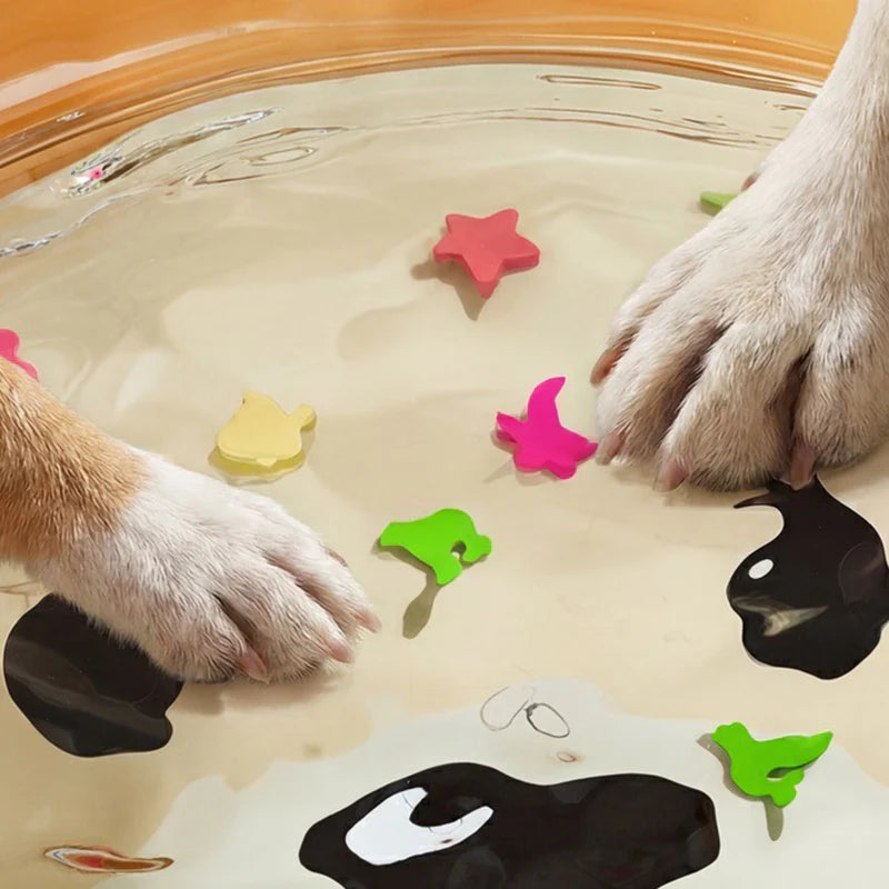 🐾 50% OFF NOW! ⏰ Non-Slip Cooling Splash Pet Mat – Keeps paws & bowls cool – Ideal for hot days – easy to clean, perfect for food or water spills 💧🐶✨